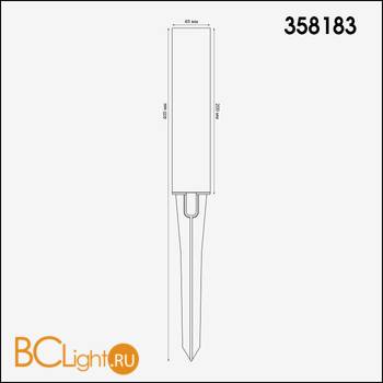 Корпус для модуля Novotech Nokta 358183 - Схема