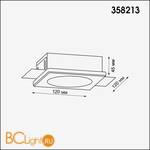 Встраиваемый светильник Novotech Oko 358213 - Схема