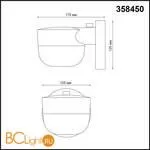 Уличный настенный светильник Novotech OPAL 358450 - Фото 1