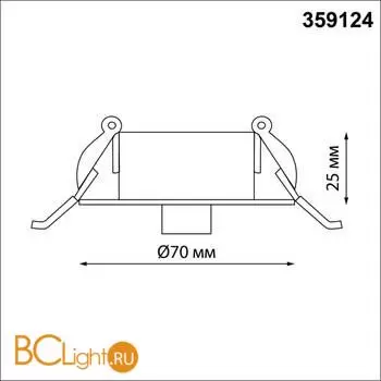 База для встраиваемого монтажа светильников 359128-359133 RAMO 359124 - Фото 1
