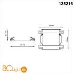 Соединитель с токопроводом прямой для низковольтного шинопровода Novotech Smal 135216 - Фото 0