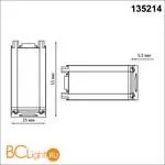 Соединитель с токопроводом "Г" для низковольтного шинопровода (потолок/стена) Novotech Smal 135214 - Фото 0