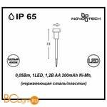 Садово-парковый фонарь Novotech Solar 357205 - Схема