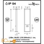 Садово-парковый фонарь Novotech Solar 357413 - Схема
