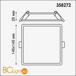 Встраиваемый светильник Novotech Stea 358272 - Схема