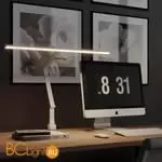 Белая настольная лампа с сенсорным диммером, повышенный индекс цветопередачи, порт зарядки USB Type A и Type-C, струбцина, датчик освещенности, LED 24Вт 4000K CRI98 1670Лм IP20 220V Novotech STUDI 359968 - Фото 0