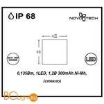 Садово-парковый фонарь Novotech Tile 357238 - Схема