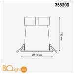 Встраиваемый светильник Novotech Varpas 358200 - Схема