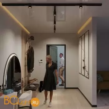 Черный трековый светодиодный SMART светильник-цилиндр диммируемый, упр. цвет. темп. 3000-6000К, через пульт ДУ/Tuya Smart Life/Алиса 10Вт 24° 650Лм CRI90 Novotech VECTOR 359955 - Фото 0