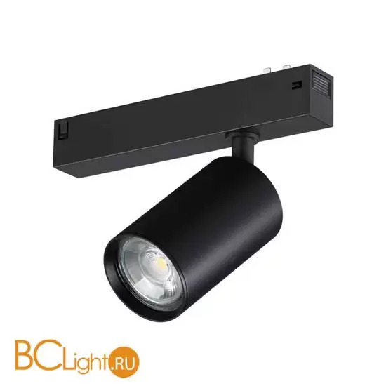 Черный трековый светильник под сменную лампу GU10 макс 50W Novotech VECTOR 359965