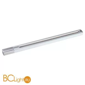 Шинопровод однофазный Novotech Zeus 135079 1м алюминий с токоподводом и заглушкой