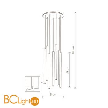 Подвесной светильник Nowodvorski Laser 490 8920 - Схема