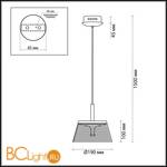 Подвесной светильник Odeon Light Abel 4108/7L - Схема