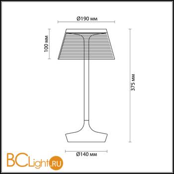 Настольная лампа Odeon Light Abel 4109/7TL - Схема