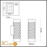 Настенный светильник Odeon Light Ad astrum 4287/2W - Фото 1