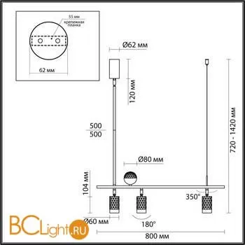 Люстра Odeon Light Ad astrum 4353/36L - Фото 0
