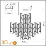 Люстра Odeon Light Agnes 4122/8 - Схема