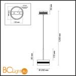 Подвесной светильник Odeon Light Akela 4728/14L - Схема