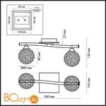 Cпот (точечный светильник) Odeon Light Aketi 2472/2W - Схема