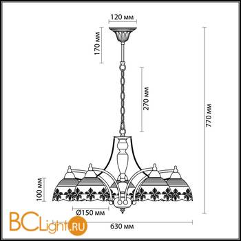 Люстра Odeon Light Alada 3133/5 - Схема