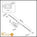 Настенный светильник Odeon Light ALEDO 6634/9WL - Фото 0