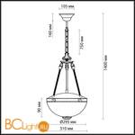 Подвесной светильник Odeon Light Alicante 1989/2 - Схема