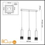 Подвесной светильник Odeon Light Allen 2206/3 - Схема