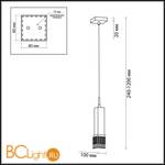 Подвесной светильник Odeon Light Allen 2206/1 - Схема