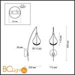 Бра Odeon Light Alna 2568/1W - Схема