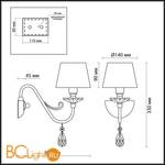 Бра Odeon Light Alpes 2937/1W - Схема