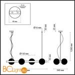 Подвесной светильник Odeon Light Alta 4098/4 - Схема