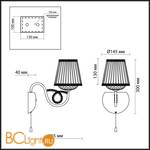 Бра Odeon Light Alta 2611/1W - Схема