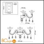 Бра Odeon Light Alvada 2911/3W - Схема