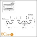 Бра Odeon Light Amalia 4198/2W - Схема