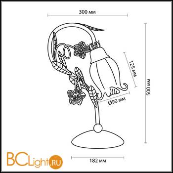 Настольная лампа Odeon Light Ameli 2252/1T - Схема