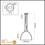 Подвесной светильник Odeon Light Antila 2505/1A - Схема