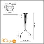 Подвесной светильник Odeon Light Antila 2505/1 - Схема