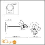 Бра Odeon Light Ape 2804/1W - Схема
