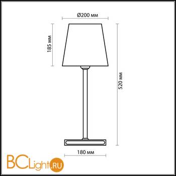Настольная лампа Odeon Light 2422/1T - Схема
