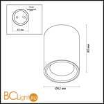 Потолочный светильник Odeon Light Aquana 4205/1C - Схема