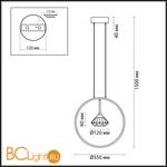 Подвесной светильник Odeon Light Arco 4100/1 - Схема