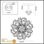 Потолочный светильник Odeon Light Arelata 2584/5 - Схема