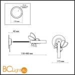 Бра Odeon Light Arli 2805/1W - Схема