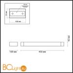 Подсветка для картин Odeon Light Arno 3888/12WB - Схема