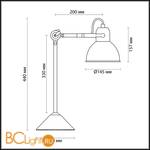 Настольная лампа Odeon Light Arta 4125/1T - Схема