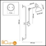 Бра Odeon Light Arta 4125/1WA - Схема