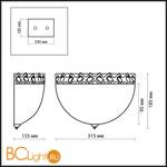 Настенный светильник Odeon Light Aspena 2777/1W - Схема