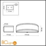 Настенный светильник Odeon Light Aster 2782/1W - Схема