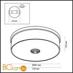 Потолочный светильник Odeon Light Aster 2782/6C - Схема