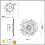 Настенный светильник Odeon Light Astra 3856/16WL - Схема